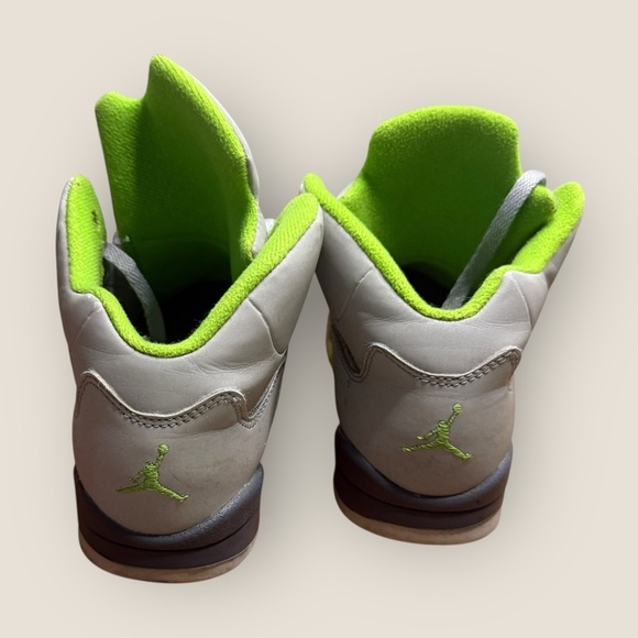 Kids Jordan 5 Retro “Green Bean” Sneakers – Size 1Y - Picture 4 of 8